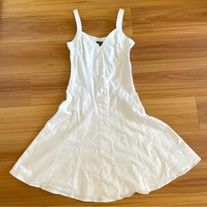 Lauren - Ralph Lauren white cotton dress